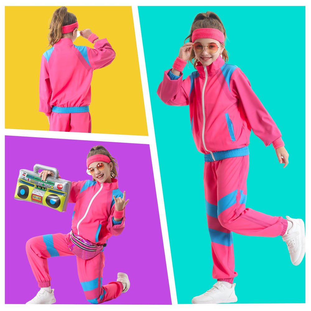 TIMSOPHIA 80s tracksuit kid inflatable radio adds playful retro flair
