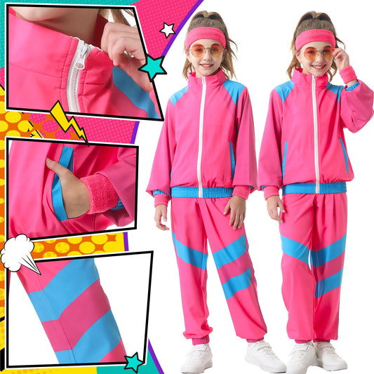 TIMSOPHIA 80s tracksuit kid pants enable flexible movement for dance