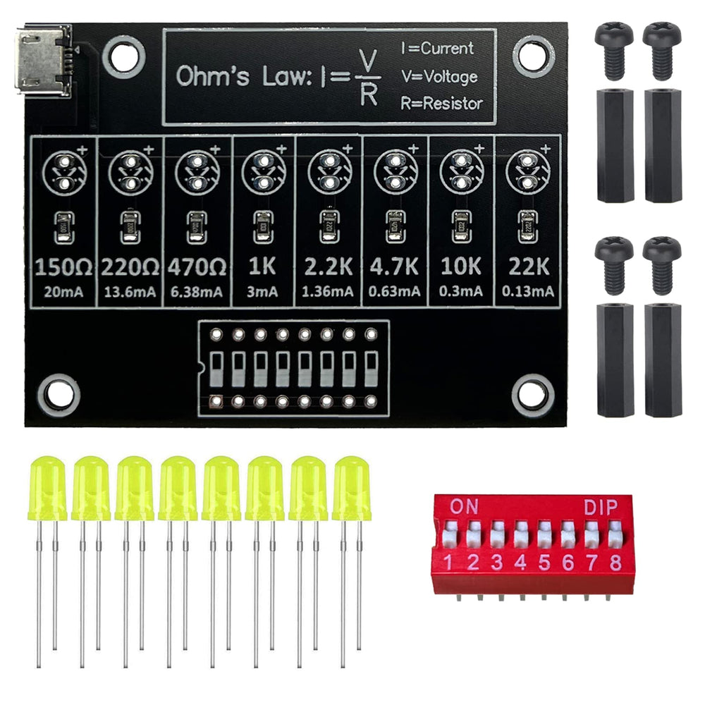 Tingbowie Soldering Practice Kit packaging, DIY setup guidance for starting electronics.