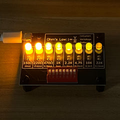 Tingbowie practice board close-up, precise soldering practice for beginners.