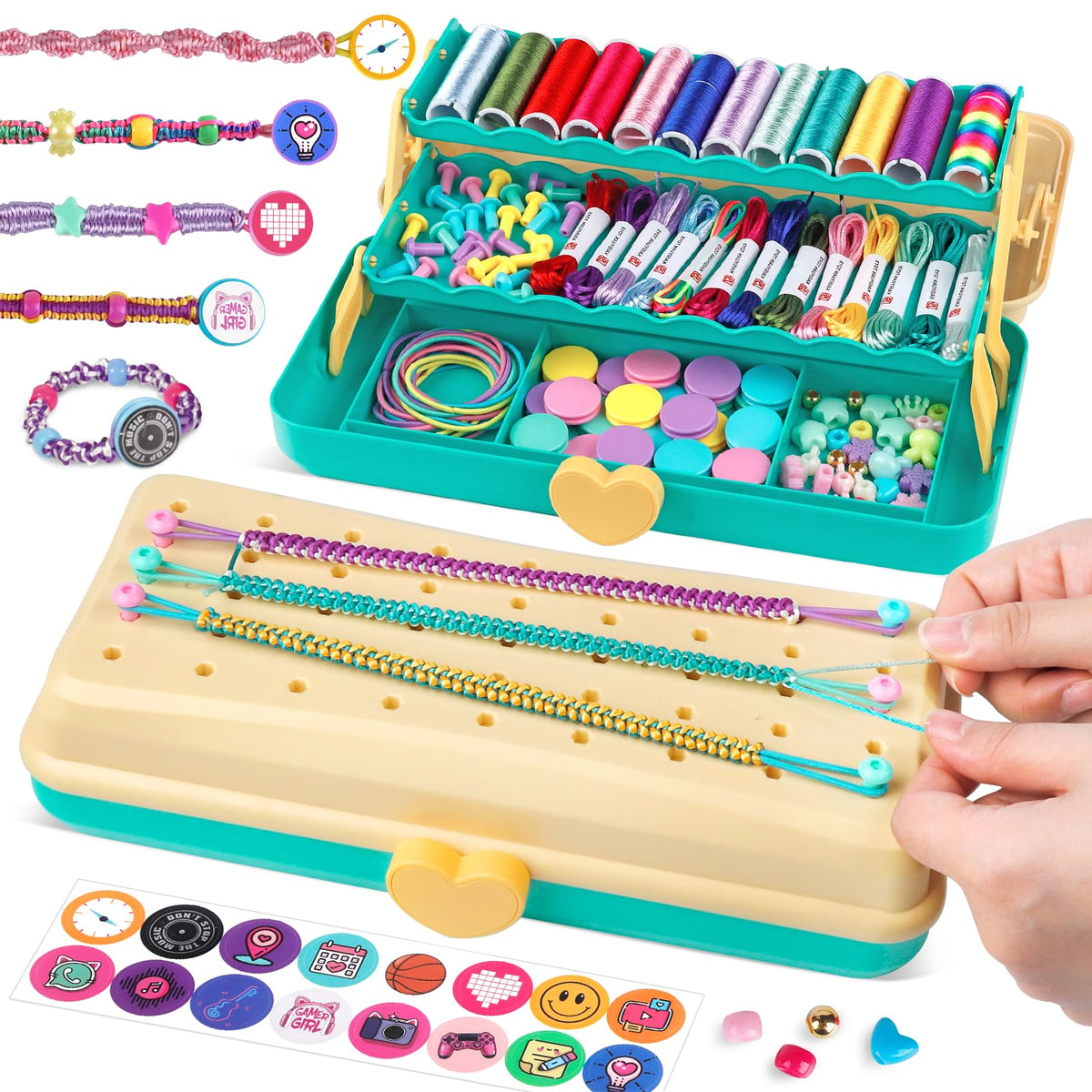 TingingYuli friendship bracelet kit contents for easy crafting.