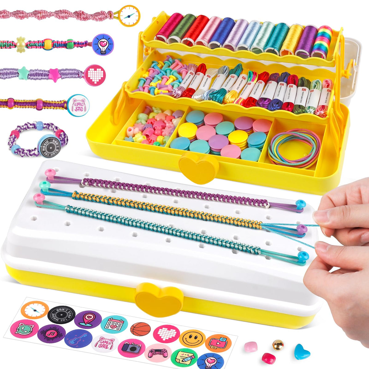 TingingYuli bracelet maker box showing organized storage for easy crafting