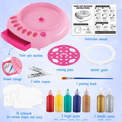 TingingYuli spin art machine rotating plate in action sparks creativity
