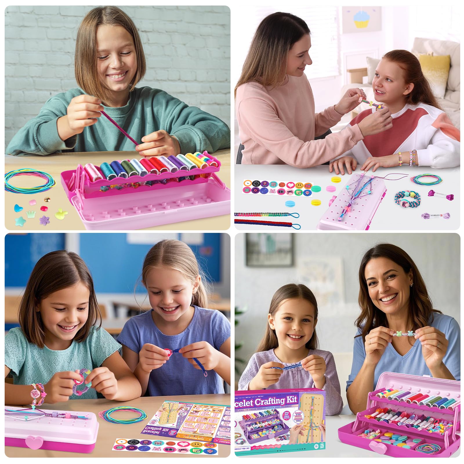 TingingYuli crafting area includes stickers and non-slip pads for stable creativity.