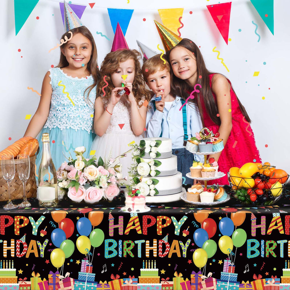 Tingjoo waterproof and oilproof plastic tablecloth protects surfaces.