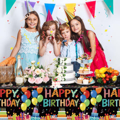 Tingjoo waterproof and oilproof plastic tablecloth protects surfaces.