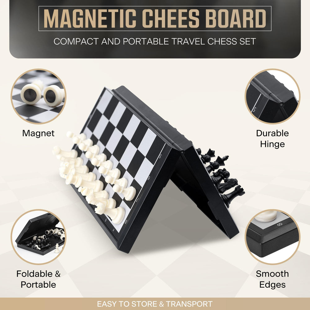 Tinibean folding board with storage keeps pieces organized for on-the-go games.
