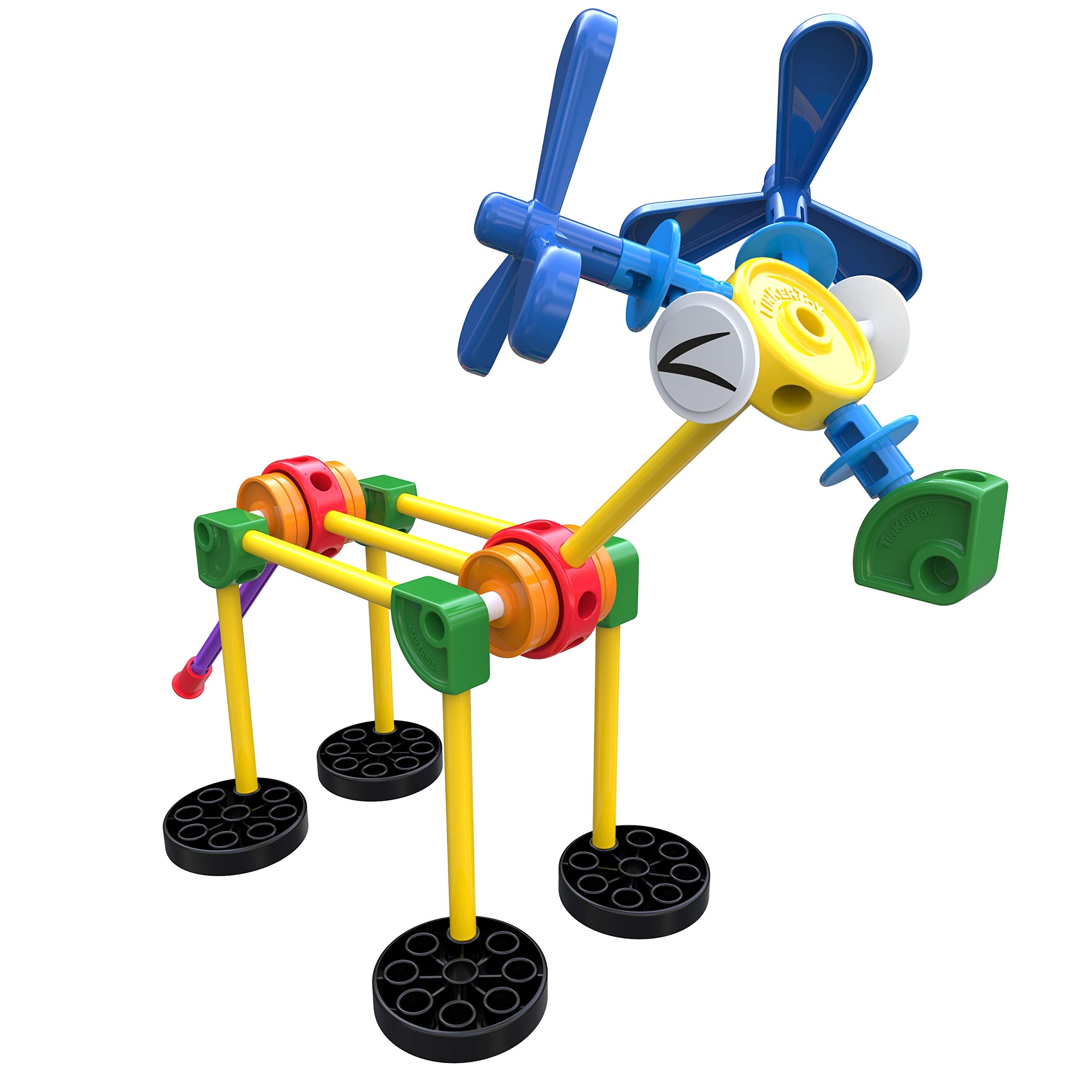 Tinkertoy On The Go bee model encourages buzzing creativity and steady hand-eye precision.