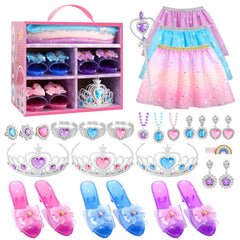 Tinkkorz Princess dress up theme pink for imaginative play