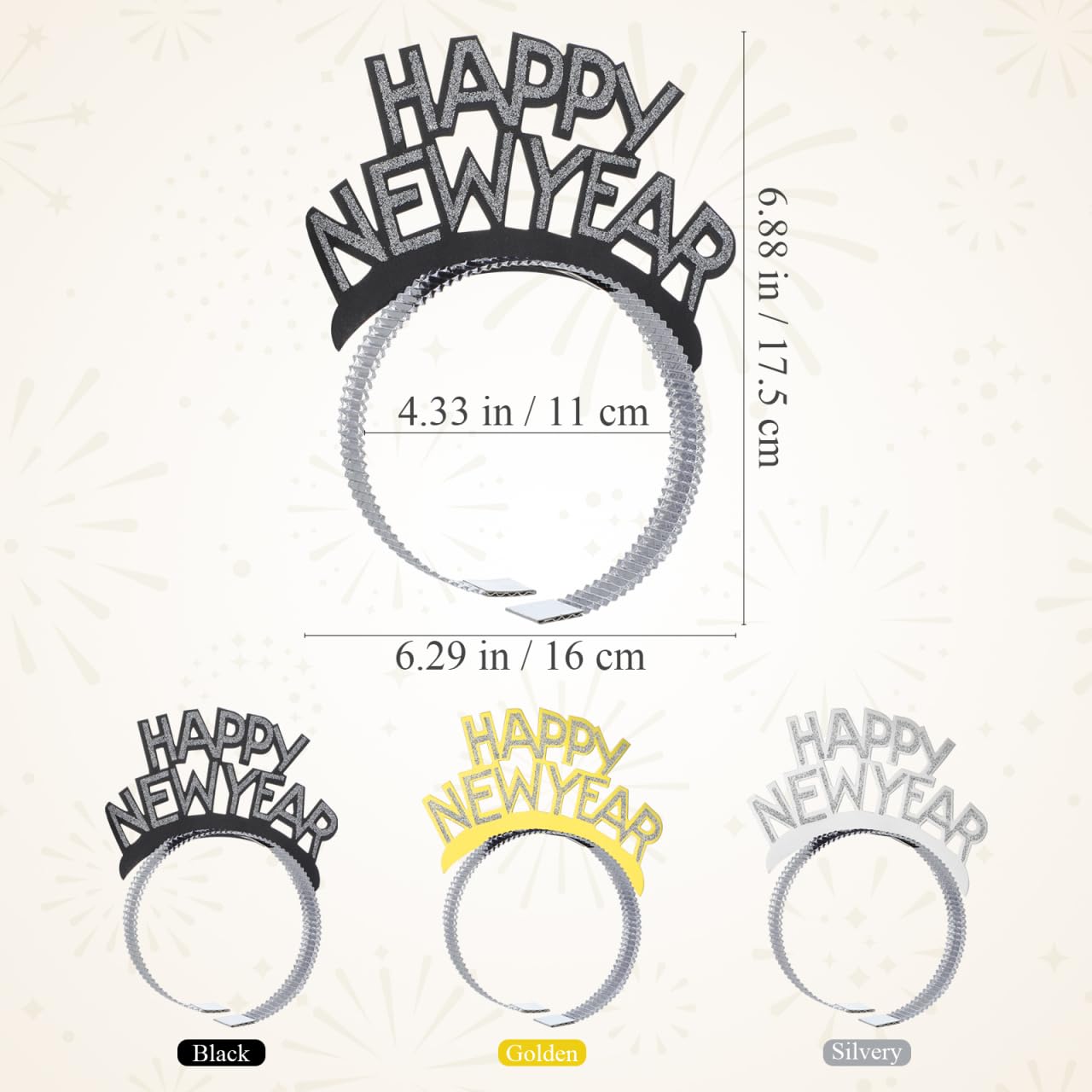 TINKSKY Amosfun foil headband photo prop for party moments