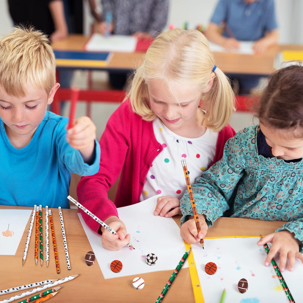 Tinlade ball erasers design; round, colorful, and practical for desks
