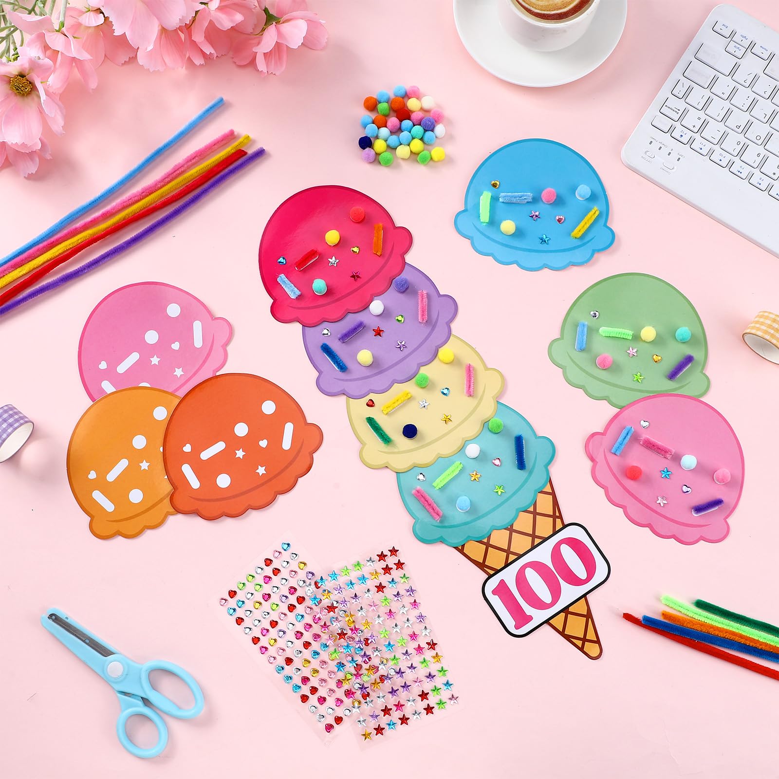 Five packs of double-sided tape for secure crafting assembly.