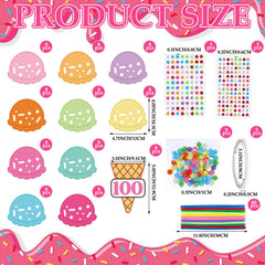Tinlade 80 scoops and 80 cones arranged for creative assembly.