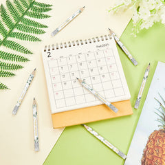 Tinlade pencil in sage green welcoming baby motif for guest activities