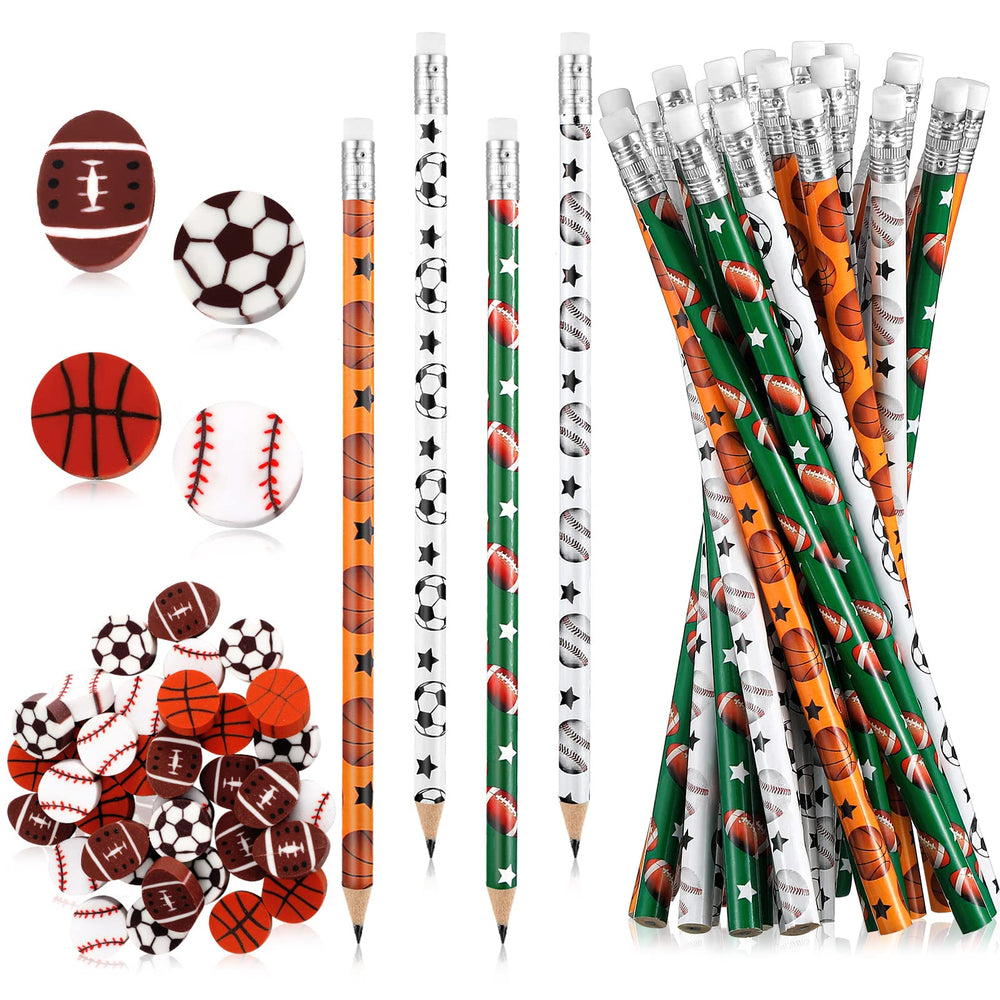 Tinlade sports pencils basketball design for classroom fun and sport themed gifts