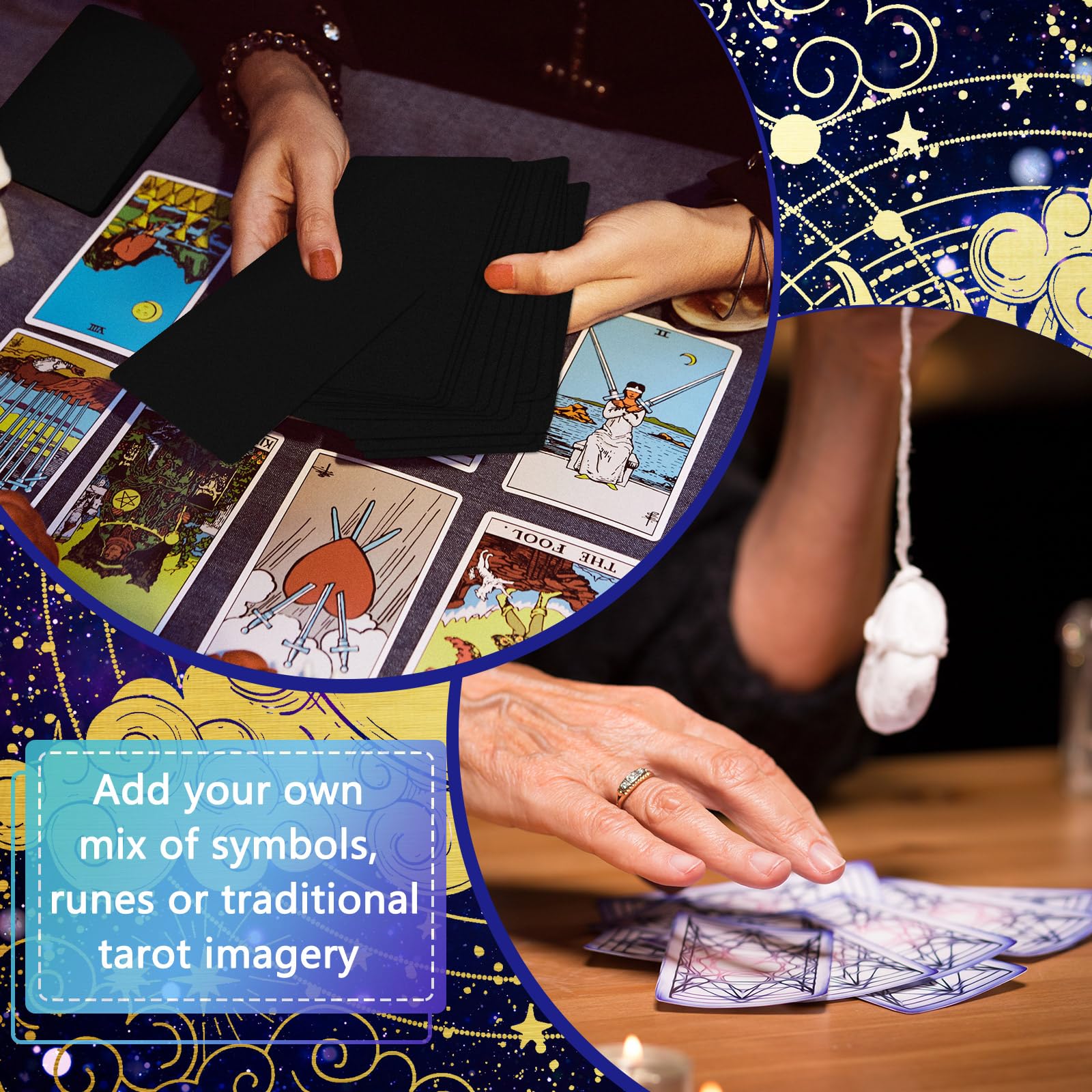 Tinlade blank tarot cards rounded corners offer a refined, durable DIY deck.