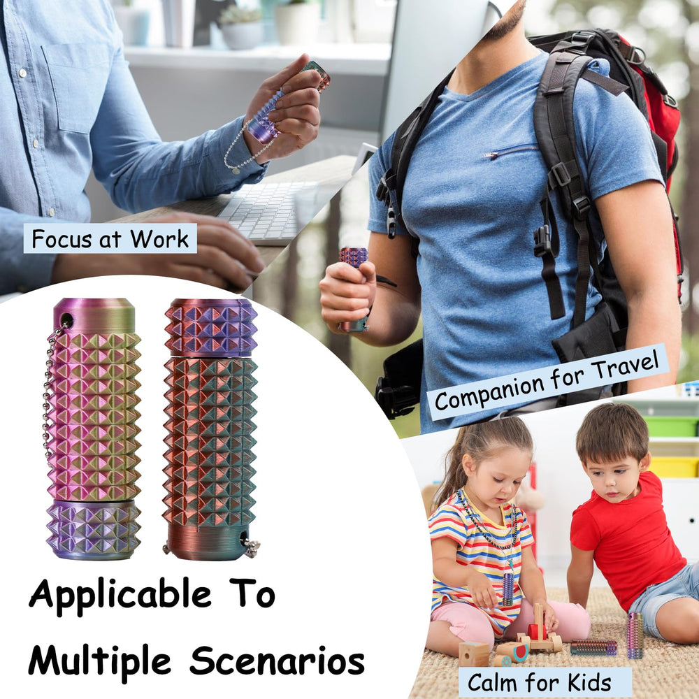 Little Ouchies desk accessory supports anxiety-friendly focus during meetings.