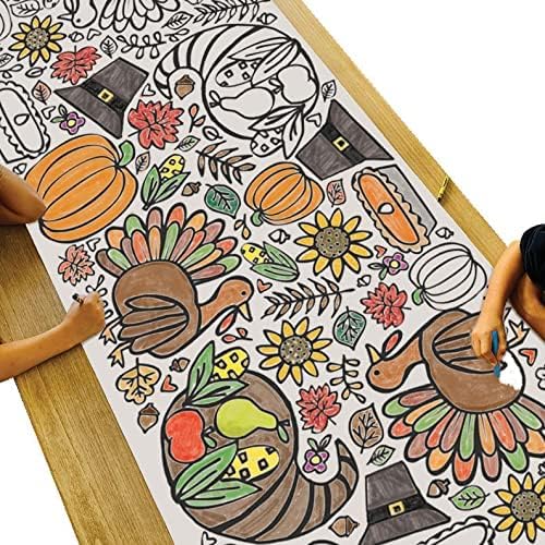 Tiny Expressions giant coloring poster 30x72 inches provides a wide, collaborative art space.
