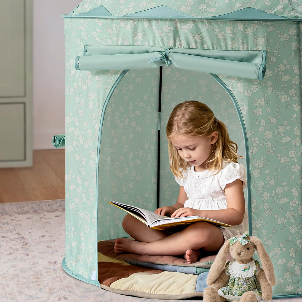 Tiny Land assembled dimensions 119 by 41 inches for ample play space