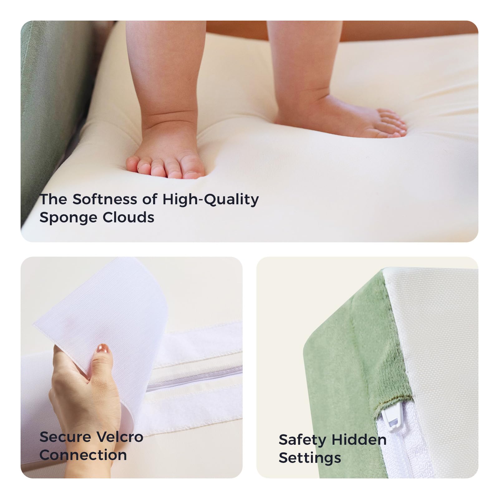 Tiny Land base pads provide stable foundation on any floor surface