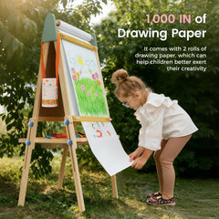 Tiny Land chalkboard surface invites imaginative writing and drawing sessions.