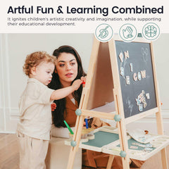 Tiny Land magnetic letters support early spelling and alphabet exploration.