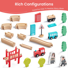 Tiny Land expandable track designs invite new layouts and imaginative play.