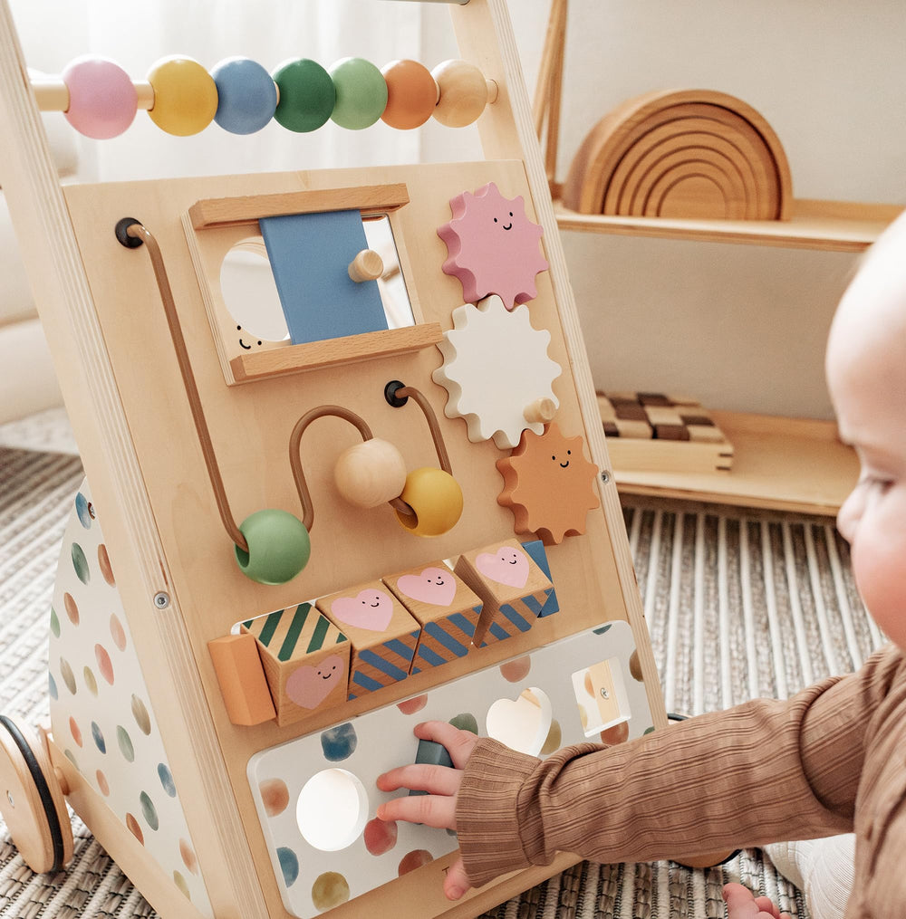 Tiny Land gift-ready walker design appeals to parents seeking a stylish baby gift.