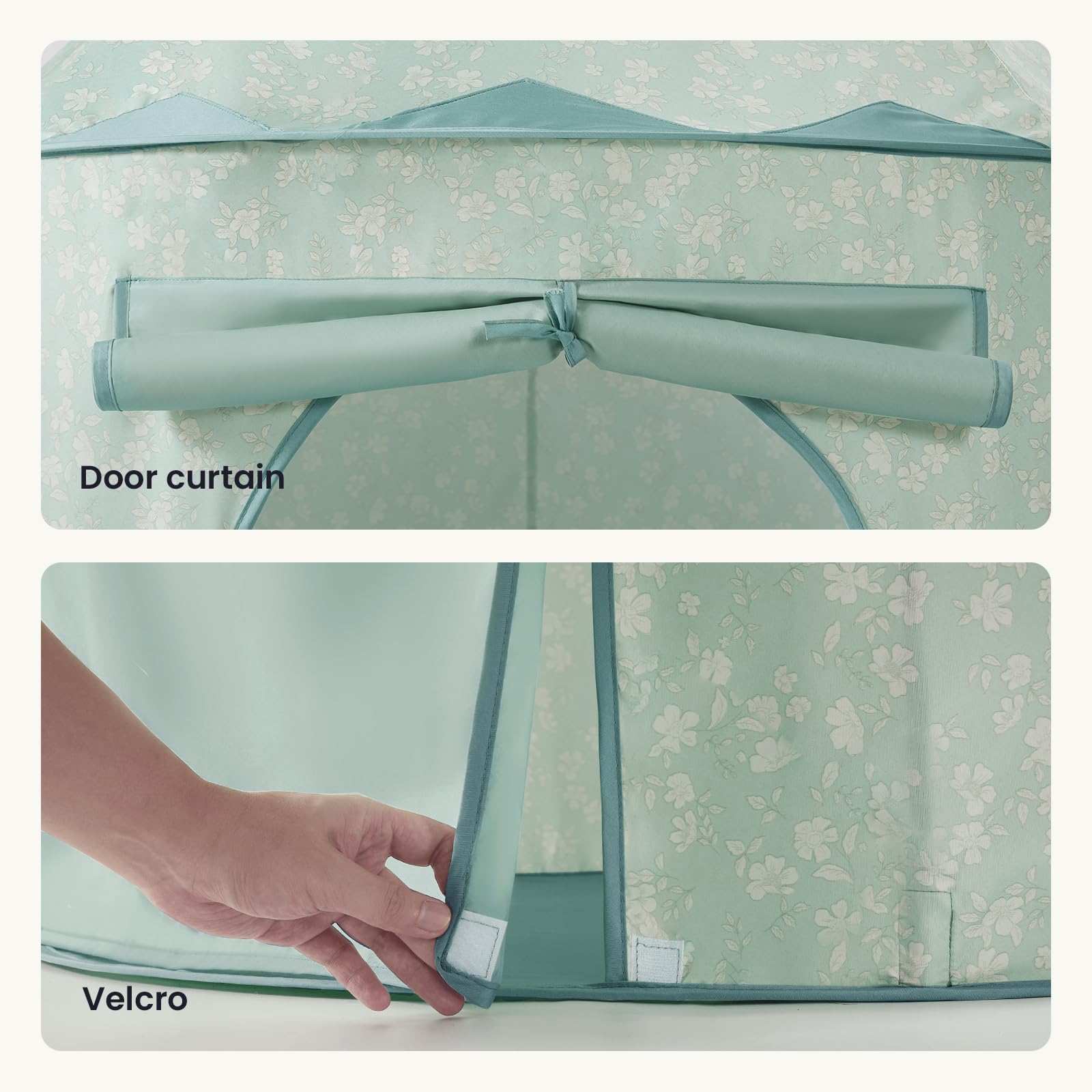 Tiny Land Play Tent lightweight materials make moving between rooms effortless