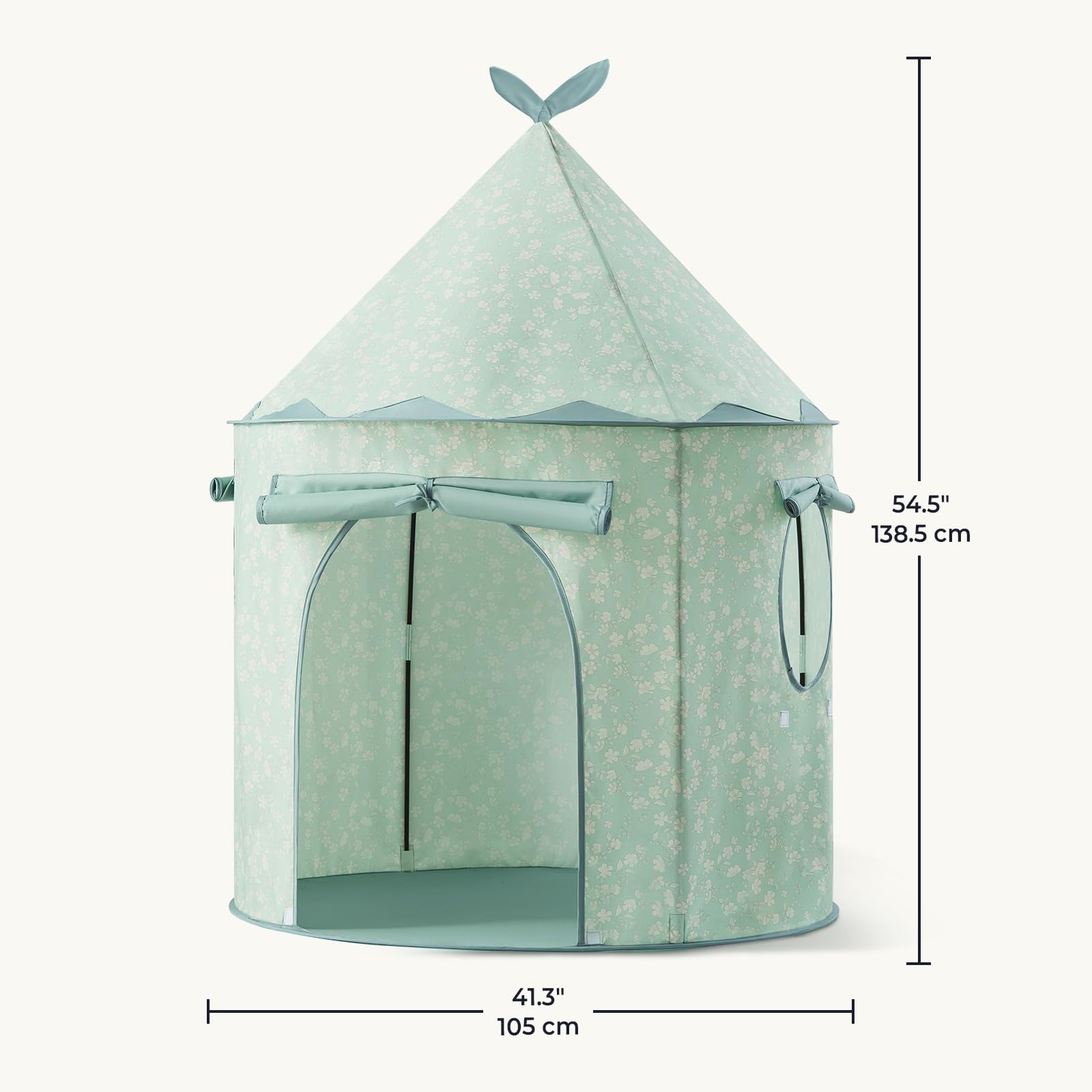Tiny Land Play Tent soft-roll-up door supports gentle entry and airflow