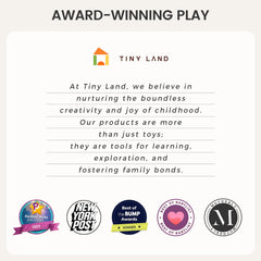 Tiny Land Montessori parenting guide accompanies the toy to support at-home learning.