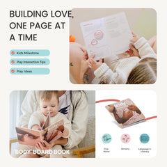 Tiny Land Body Awareness Board Book introduces hands and feet concepts.