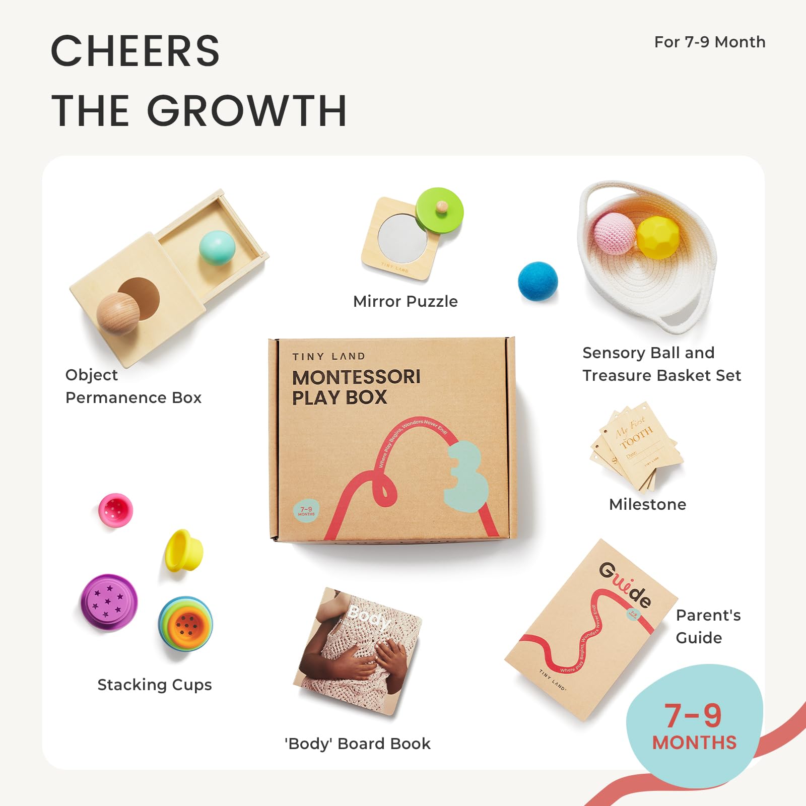 Tiny Land Sensory Ball encourages textured play for grip and exploration.