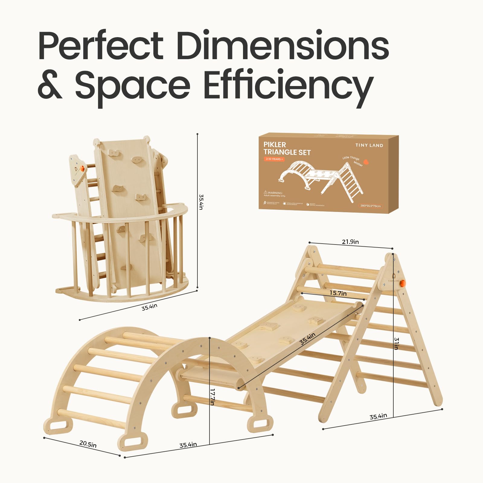 Tiny Land arch rocker inverted for versatile play.