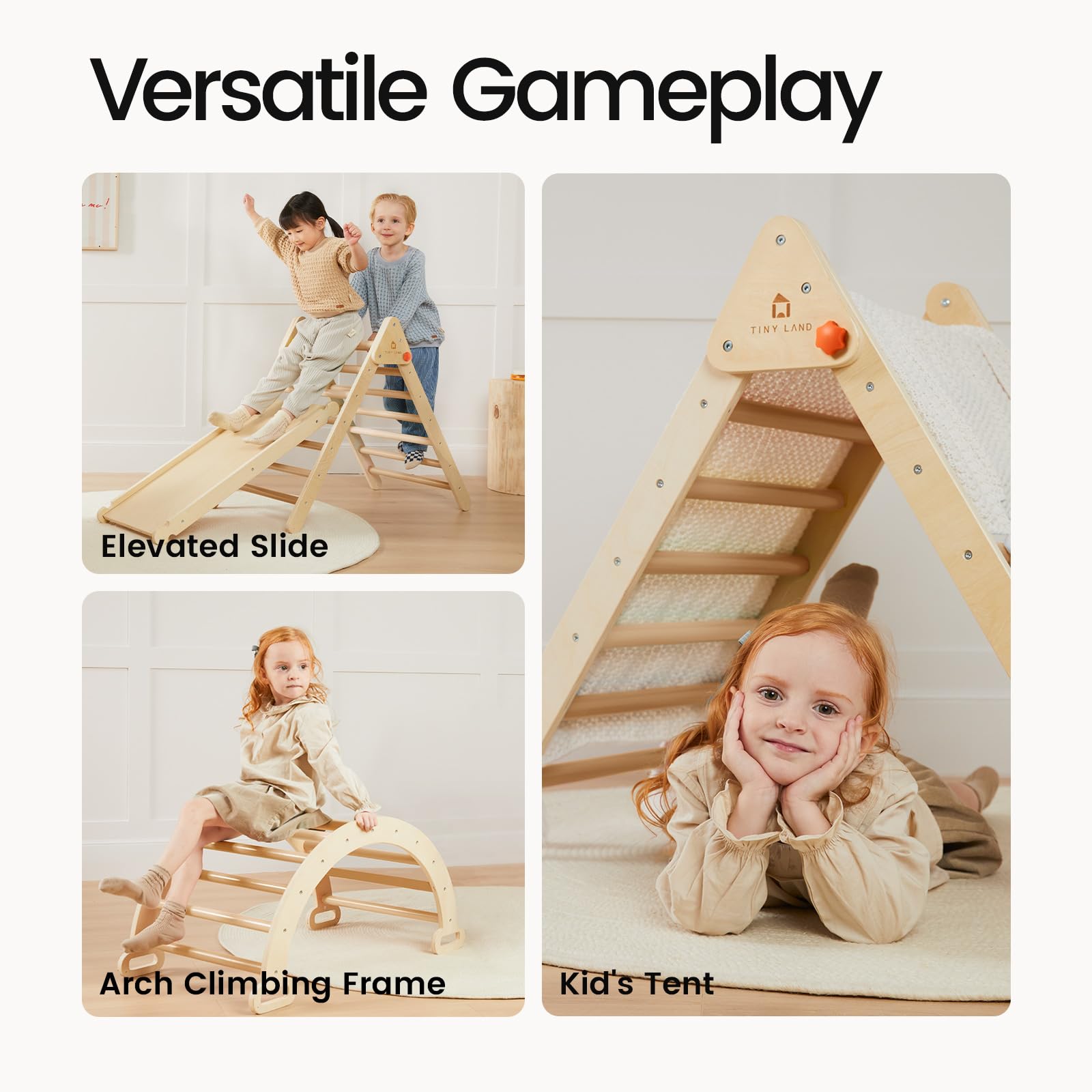 Tiny Land seven-modes setup promotes motor skill development.