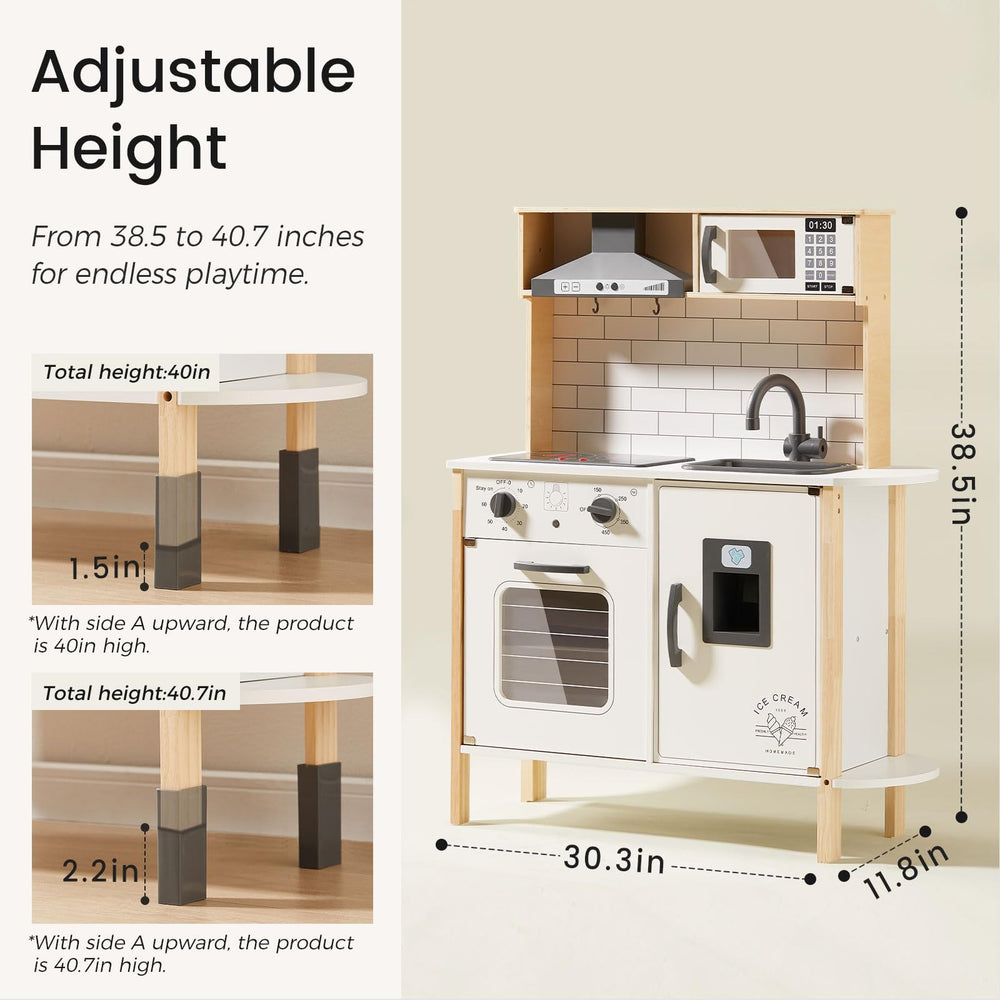 Tiny Land play kitchen oven and microwave spark imaginative cooking scenarios.