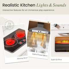 Tiny Land play kitchen pretend-food set inspires creative meals and stories.