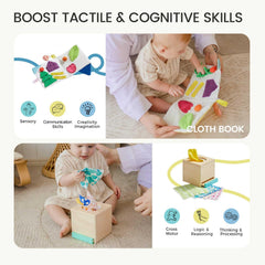 Tiny Land silicone geometric shapes ideal teether and stacking toys