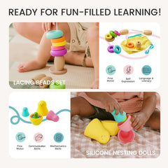 Tiny Land silicone nesting dolls support nesting play and problem-solving with self-contained stages.