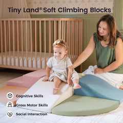 Tiny Land crawling setup blocks support balance and gross motor skill development
