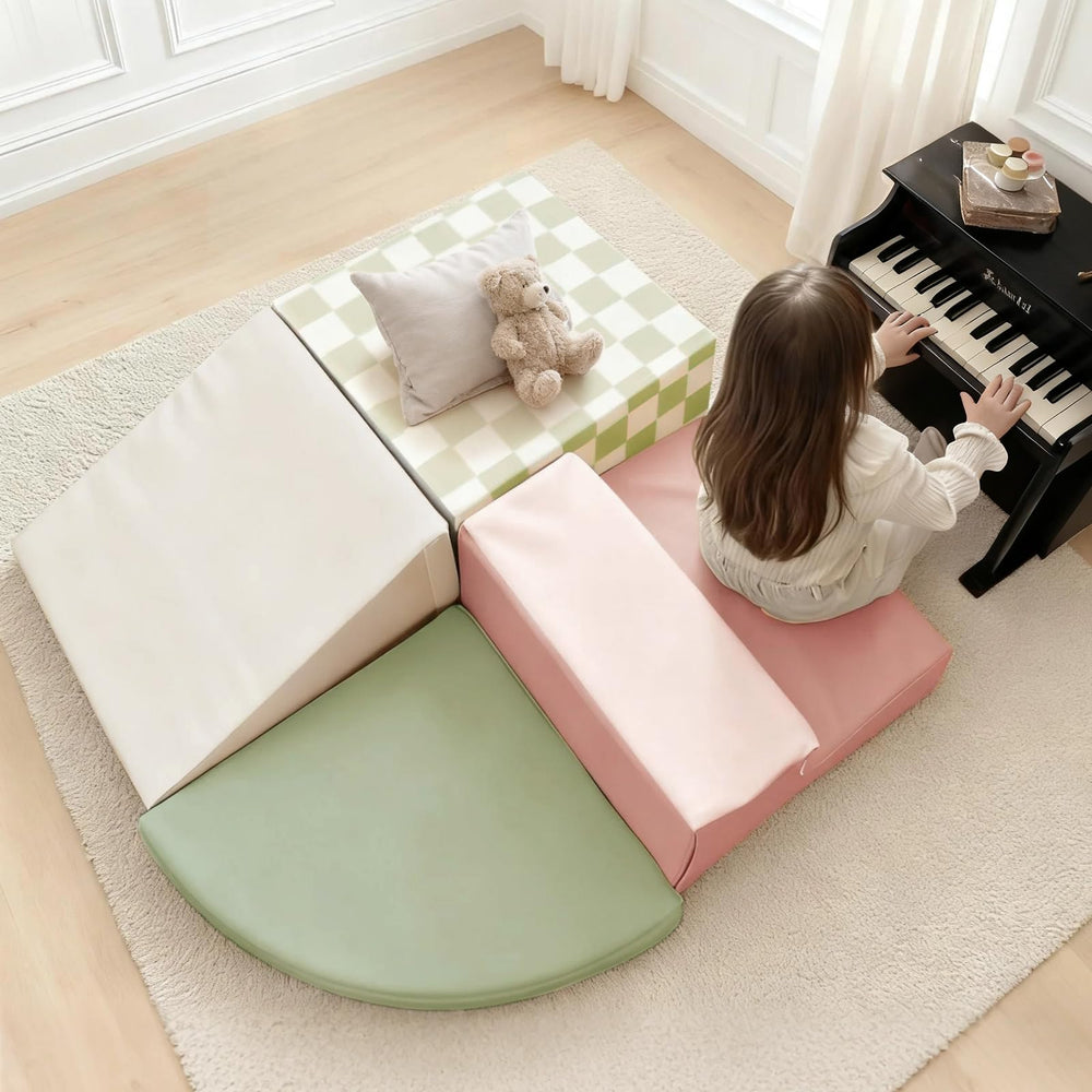Tiny Land six-piece modular set enables creative layouts and independent exploration