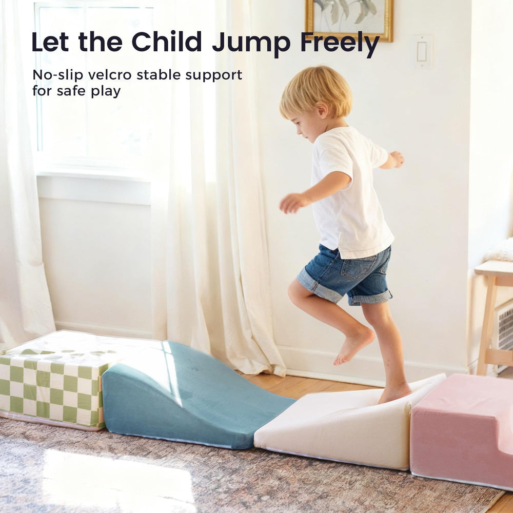 Tiny Land foam block ramp enables smooth transitions and imaginative play
