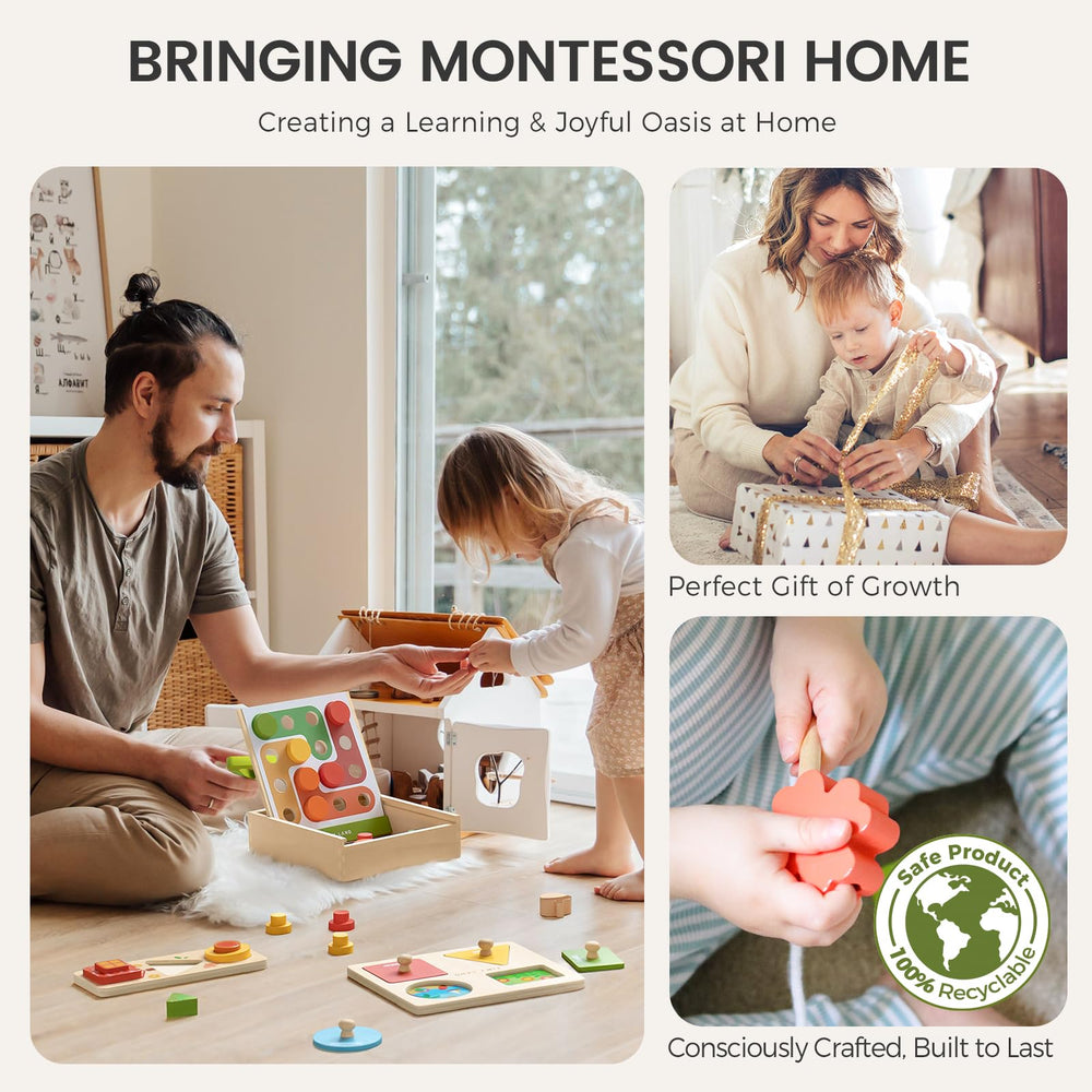 Tiny Land sustainable wood toy emphasizes safe materials for peace of mind.