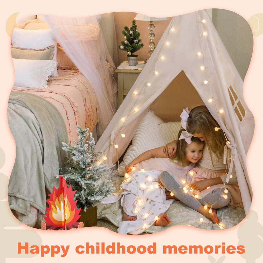 Tiny Land Teepee foldable portable design makes setup and storage easy