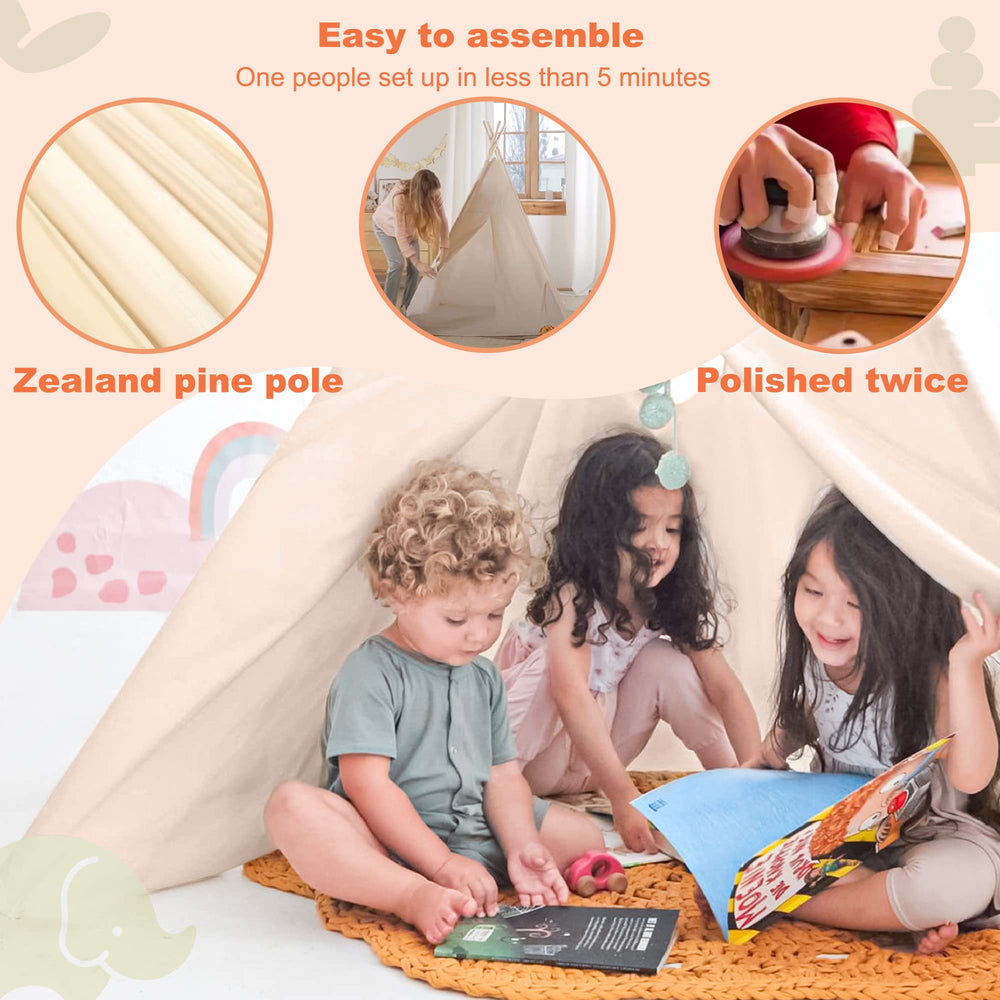 Tiny Land Teepee packaging carry bag makes transport and storage simple