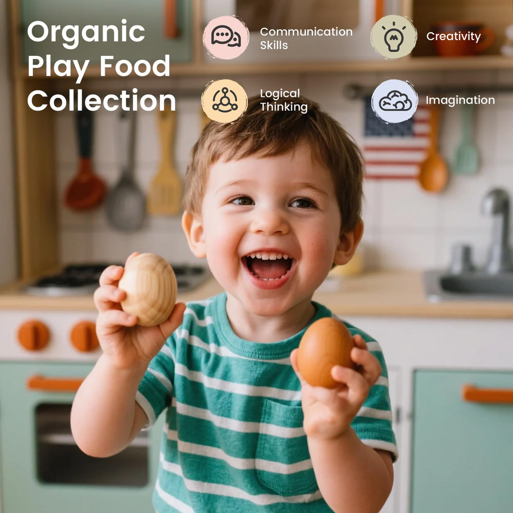 Tiny Land two-tone egg shells for realistic farm vibes and safe play.