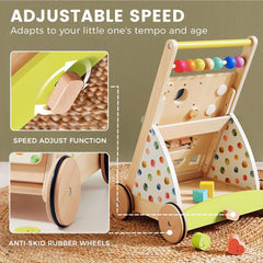Tiny Land walker activity center featuring mirrors and gears for engaged learning