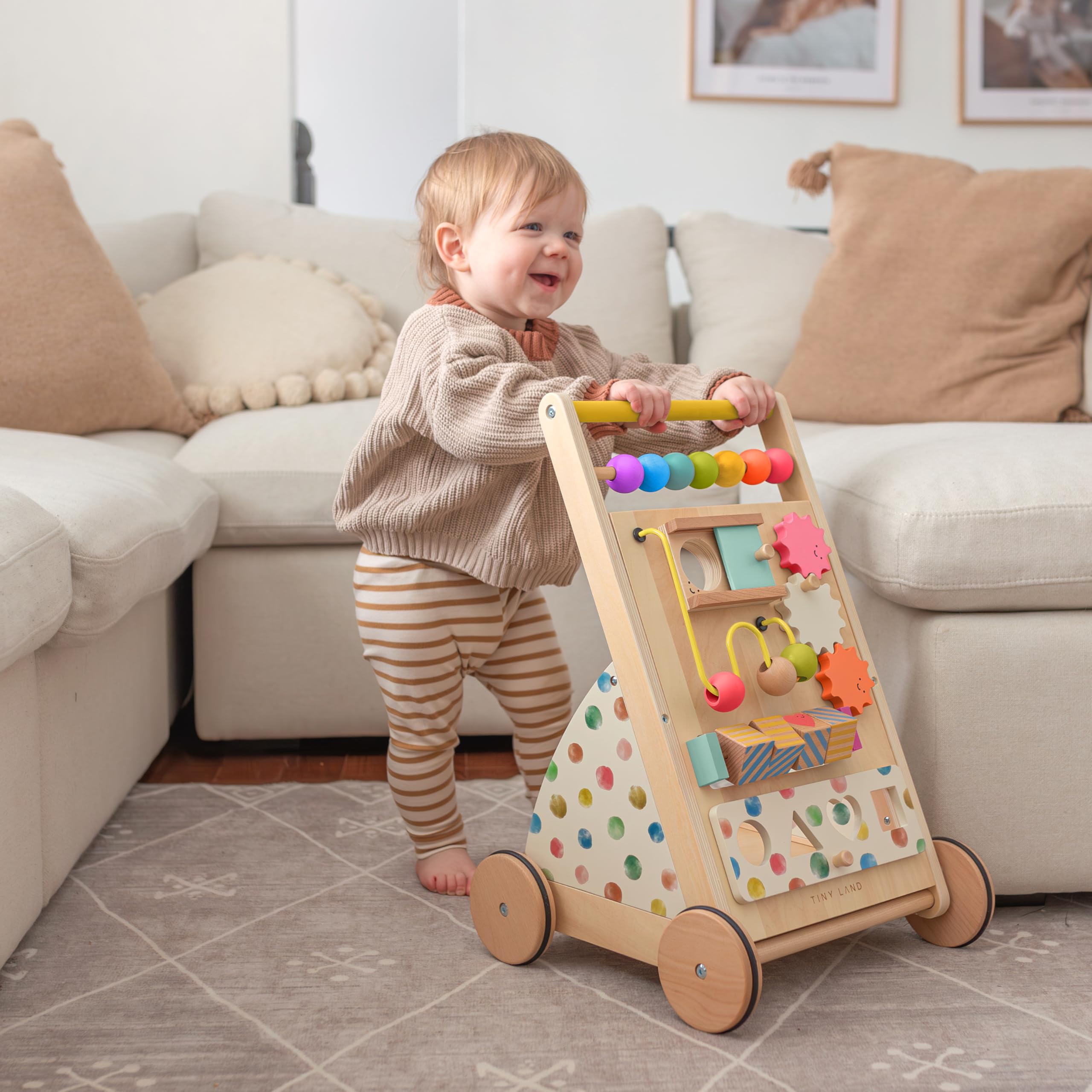 Tiny Land walker colorful learning design aids color recognition and focus