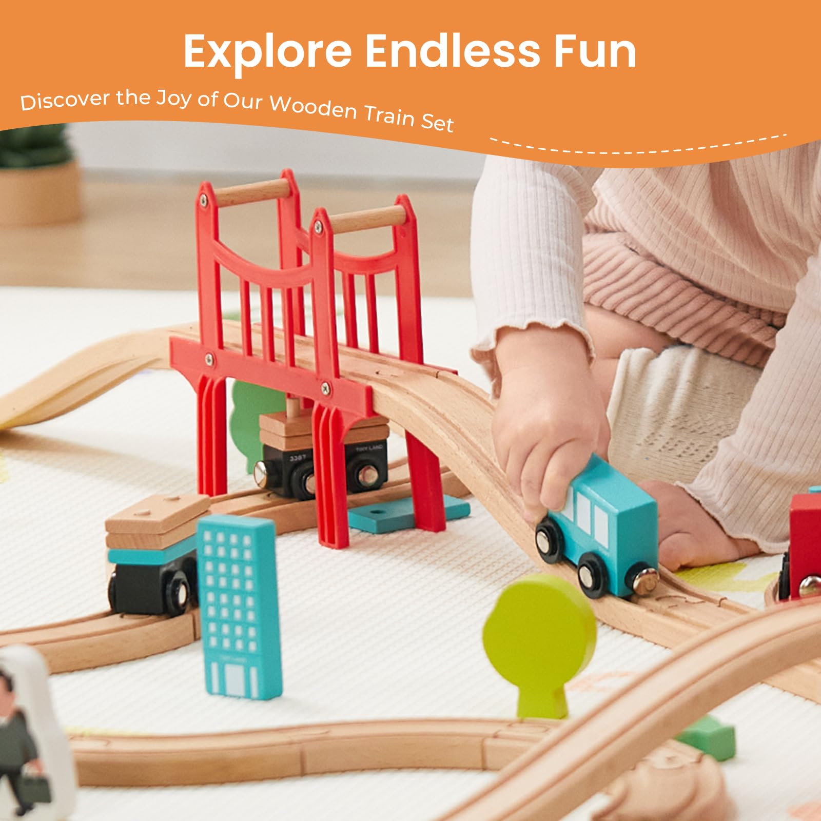 Tiny Land tracks compatible with major brands enable seamless expansion.
