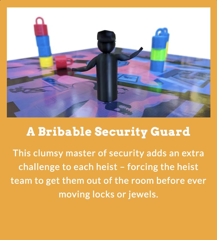 Jewel center stage during a Tiny Laser Heist round